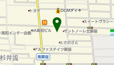 JAファーマーズマーケットとさのさと トイレの地図画像
