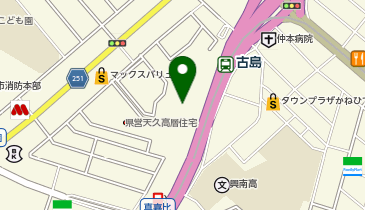 ドラッグイレブン アクロスプラザ古島駅前店 トイレの地図画像