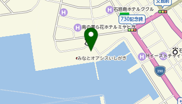 ユーグレナ石垣港離島ターミナル 北東側 トイレの地図画像