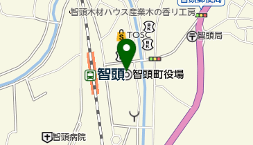 智頭町役場 トイレの地図画像