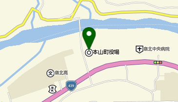 本山町役場 トイレの地図画像