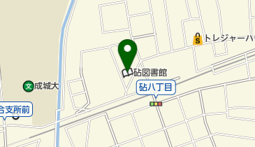 砧図書館 トイレの地図画像