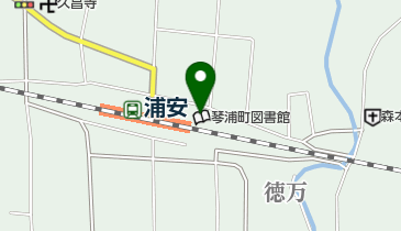 琴浦町生涯学習センター トイレの地図画像