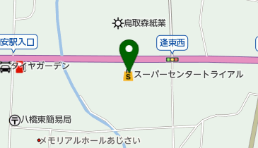 エキサイティングタウン丸合東伯店 トイレの地図画像