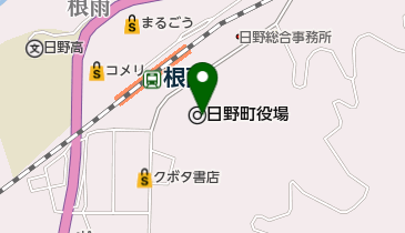 日野町役場 トイレの地図画像