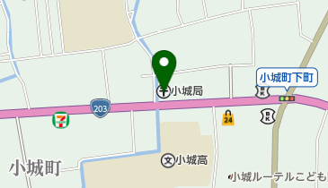 小城郵便局 トイレの地図画像
