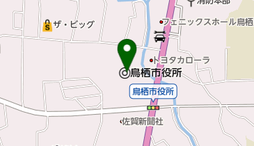 鳥栖市役所 トイレの地図画像