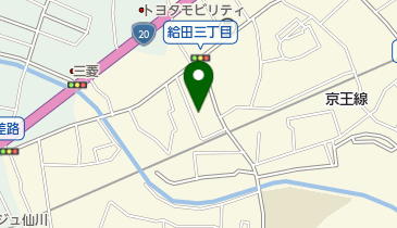 給田地区会館 トイレの地図画像