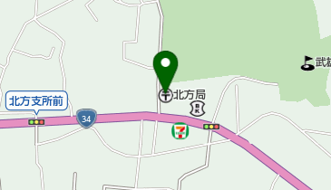 北方郵便局 トイレの地図画像