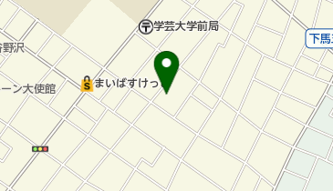 下馬南地区会館 トイレの地図画像