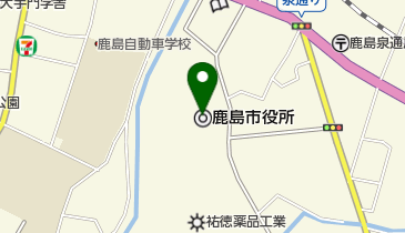 鹿島市役所 トイレの地図画像