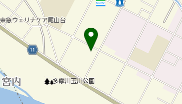 玉堤地区会館 トイレの地図画像