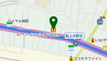 魚屋路 下高井戸店の地図画像