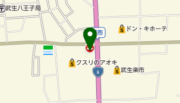 ガスト 武生店(から好し取扱店)の地図画像