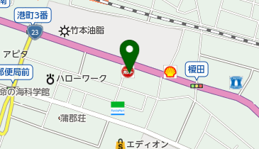 ガスト 蒲郡店(から好し取扱店)の地図画像