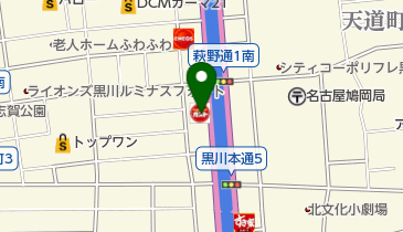ガスト 萩野通店(から好し取扱店)の地図画像