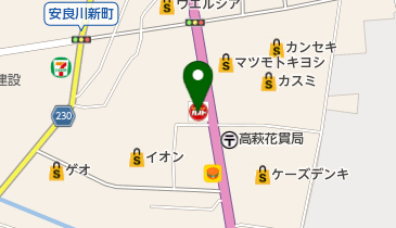 ガスト 高萩店(から好し取扱店)の地図画像