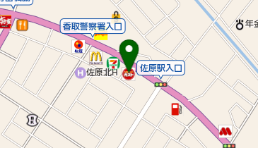 ガスト 佐原店(から好し取扱店)の地図画像