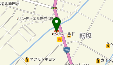 ガスト 白河店(から好し取扱店)の地図画像