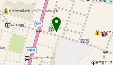 ガスト 神戸森友店(から好し取扱店)の地図画像