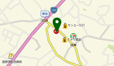 ガスト 宜野湾長田店(から好し取扱店)の地図画像