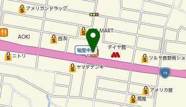 バーミヤン 長野稲里店の地図画像