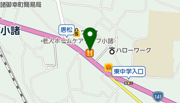 バーミヤン 小諸東店の地図画像