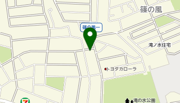 バーミヤン 滝の水店の地図画像