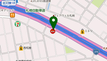 バーミヤン 札幌新道店の地図画像