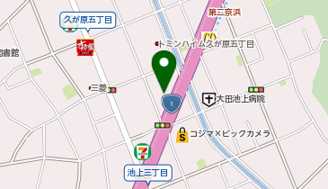 バーミヤン 久が原店の地図画像