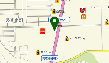 とんから亭 東松山高坂店の地図画像