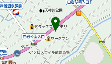ガスト 佐賀武雄店(から好し取扱店)の地図画像