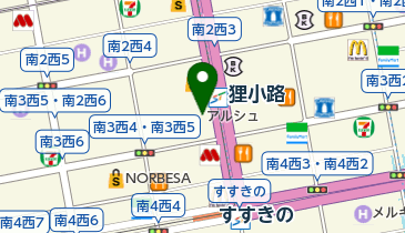 ガスト 札幌狸小路店(から好し取扱店)の地図画像