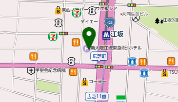 ガスト カリーノ江坂店の地図画像