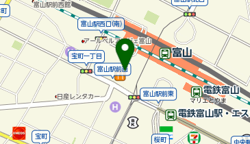 ガスト 富山マルート店の地図画像