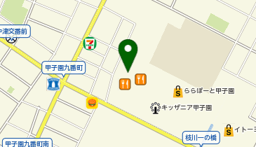 ガスト ららぽーと甲子園店(から好し取扱店)の地図画像