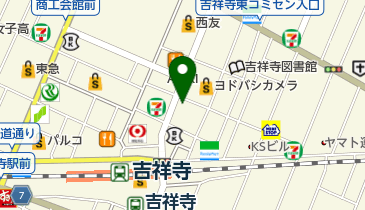 ガスト 吉祥寺店(から好し取扱店)の地図画像