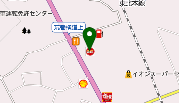 ガスト 北上金ヶ崎店(から好し取扱店)の地図画像