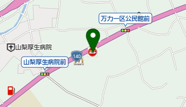 ガスト 山梨万力店(から好し取扱店)の地図画像