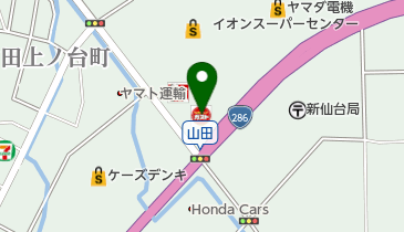 ガスト 仙台鈎取店(から好し取扱店)の地図画像