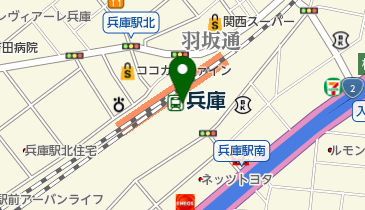 ガスト 兵庫駅前店(から好し取扱店)の地図画像