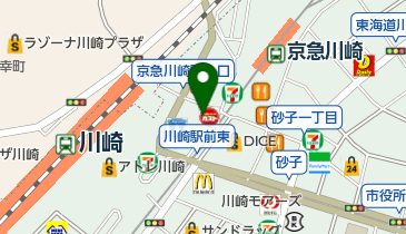 ガスト 京急川崎駅前店(から好し取扱店)の地図画像