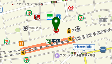 ガスト 平塚駅前店(から好し取扱店)の地図画像