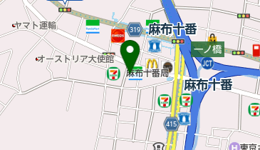 ガスト 麻布十番店(から好し取扱店)の地図画像