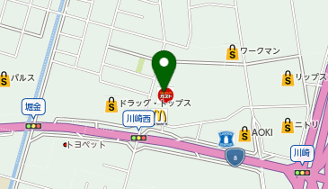 ガスト 長岡川崎店(から好し取扱店)の地図画像