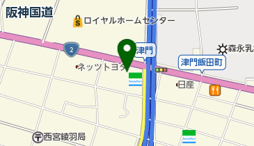 しゃぶ葉 西宮津門店の地図画像