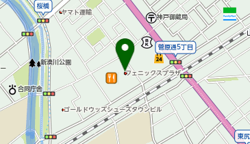 しゃぶ葉 フェニックスプラザ長田店の地図画像