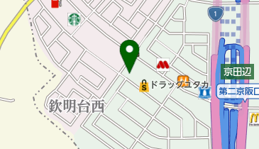 むさしの森珈琲 松井山手店の地図画像