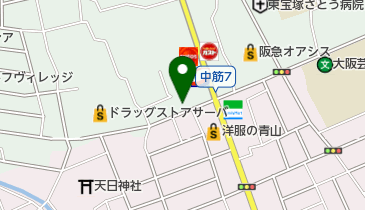 むさしの森珈琲 宝塚中筋店の地図画像
