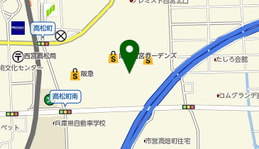 ザ ガーデン 阪急西宮ガーデンズ店の地図画像